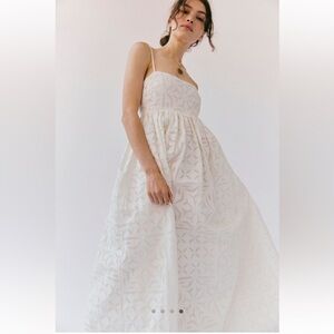 Free People Boardwalk Ivory Maxi Dress Size S NWOT